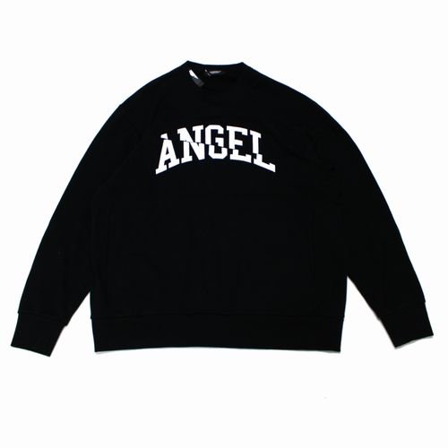 UNDERCOVER アンダーカバー 23SS SWEAT ANGEL サテンパッチ スウェット 5 ブラック -  ブランド古着買取・販売unstitchオンラインショップ