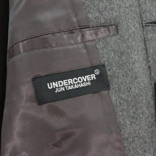 UNDERCOVER アンダーカバー 22AW W/CA ビーバー ピンキング ステンカラーCT コート 3 グレー -  ブランド古着買取・販売unstitchオンラインショップ