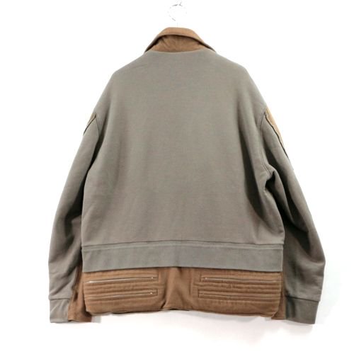 UNDERCOVER ISM アンダーカバーイズム 22AW 後SWEAT切替 ライダース