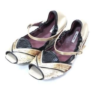 miu miu ߥ奦ߥ奦 ѥ󥳡 ȥå 塼 35 1/2 ١