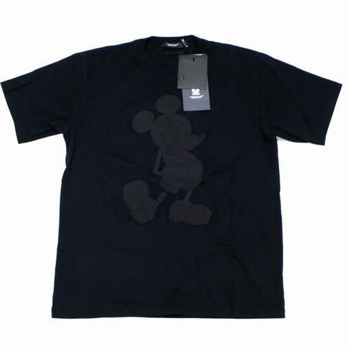 UNDERCOVER × Disney UNISEX TEE Mickey_SatinPatch ミッキー Tシャツ 2 ブラック -  ブランド古着買取・販売unstitchオンラインショップ