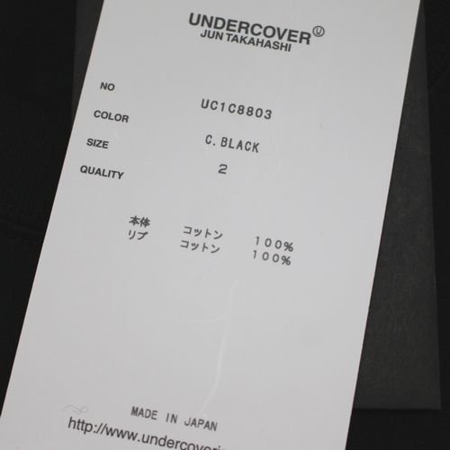 UNDERCOVER × Disney UNISEX TEE Mickey_SatinPatch ミッキー Tシャツ 2 ブラック -  ブランド古着買取・販売unstitchオンラインショップ