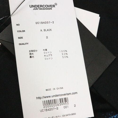 UNDERCOVER アンダーカバー 22SS プリントCS切替 ライトレザーライダース RKSN ジャケット 2 ブラック -  ブランド古着買取・販売unstitchオンラインショップ