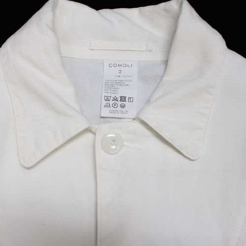 COMOLI コモリ 22SS 1938ジャケット 2 ホワイト - ブランド古着買取・販売unstitchオンラインショップ