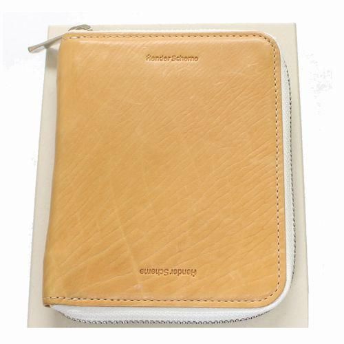 11cmB04158 未使用品 Hender Scheme ジップ レザー財布 レッド - blogs