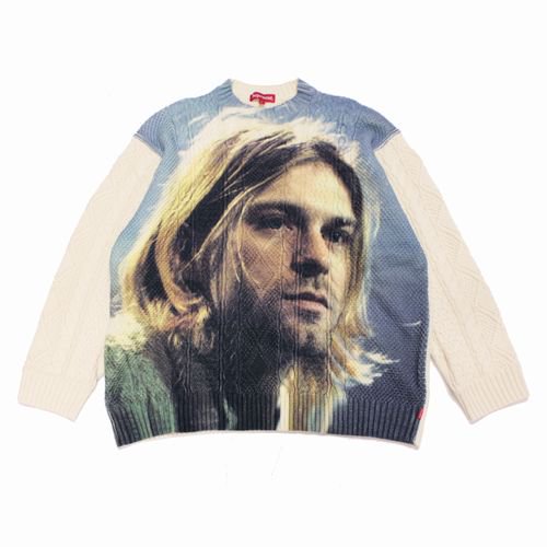 Supreme シュプリーム 23SS Kurt Cobain Sweater カートコバーン セーター ニット L ホワイト -  ブランド古着買取・販売unstitchオンラインショップ