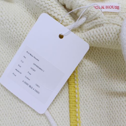 OLD FOLK HOUSE オールドフォークハウス 23SS Knit Baja Hoodie ニット