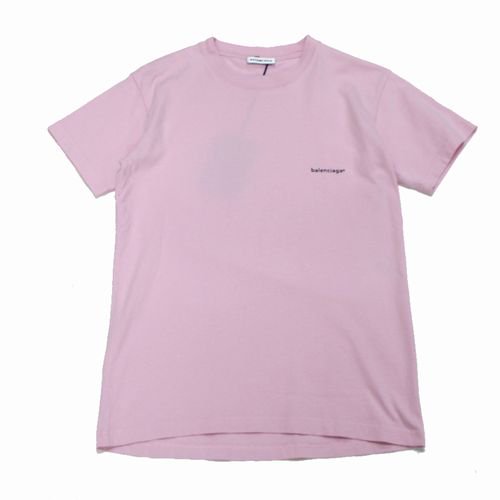 BALENCIAGA バレンシアガ ロゴ プリント Tシャツ XS ピンク - ブランド