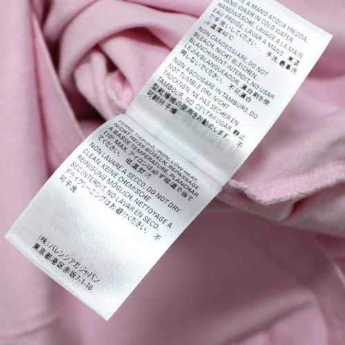 BALENCIAGA バレンシアガ ロゴ プリント Tシャツ XS ピンク - ブランド