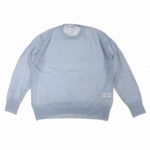 AURALEE オーラリー 23SS KID MOHAIR SHEER KNIT P/O モヘアニット 3 ブルー -  ブランド古着買取・販売unstitchオンラインショップ