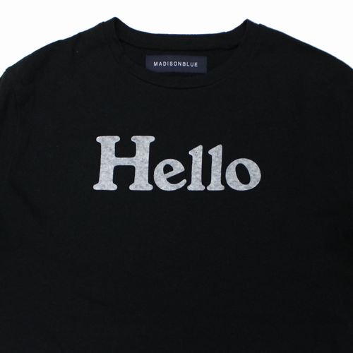 MADISONBLUE マディソンブルー HELLO CREW NECK TEE Tシャツ 01（S 