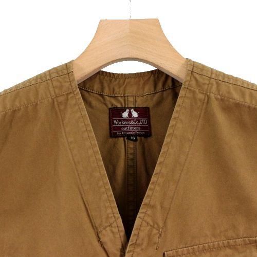 WORKERS ワーカーズ W&G VEST ベスト 36 ブラウン - ブランド