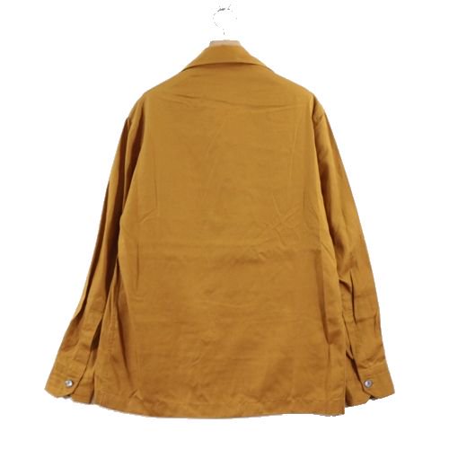 Salvatore Piccolo サルヴァトーレ ピッコロ Lyocell Lapeled Shirt シャツ ジャケット M マスタード -  ブランド古着買取・販売unstitchオンラインショップ