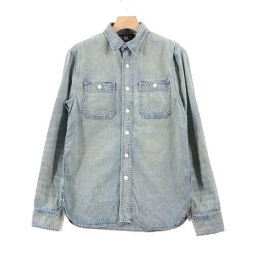 RRL ダブルアールエル Denim Work Shirt デニムワークシャツ XS