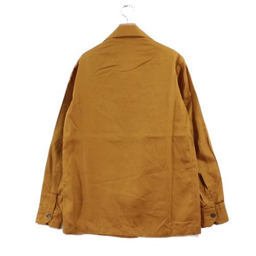 Salvatore Piccolo サルヴァトーレ ピッコロ Lyocell Lapeled Shirt シャツ ジャケット S マスタード -  ブランド古着買取・販売unstitchオンラインショップ