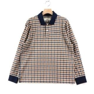 Supreme  Aquascutum 16AW Club Check Polo ݥ S ֥饦