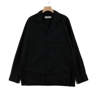sulvam Х 19SS open collar SH ץ󥫥顼 S ֥å