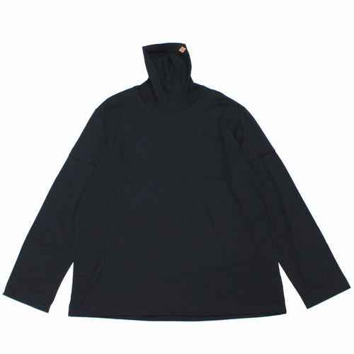 SUNSEA サンシー 22AW LAYERED TURTLE LONG T タートルネックカットソー 2 ブラック -  ブランド古着買取・販売unstitchオンラインショップ