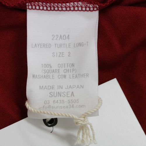 SUNSEA サンシー 22AW LAYERED TURTLE LONG T タートルネック ...