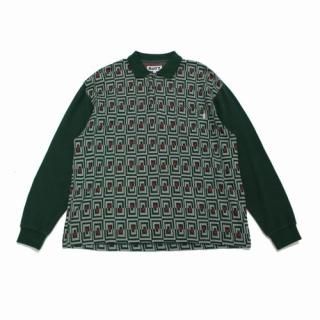 BOTT ܥå 21AW Door Jacquard L/S Polo ݥ XL ꡼