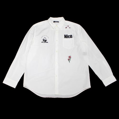 UNDERCOVER アンダーカバー 23SS Cottonブロード コラージュシャツ 5 ホワイト -  ブランド古着買取・販売unstitchオンラインショップ