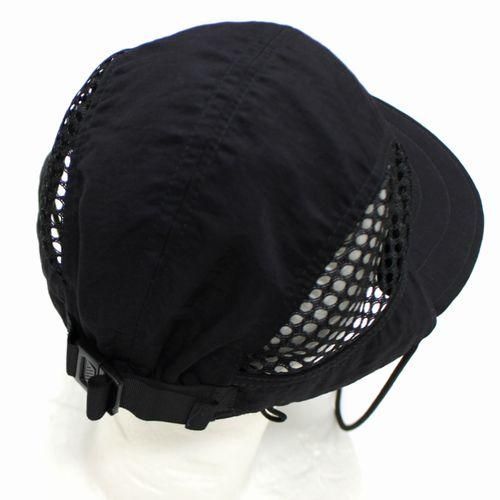 plllllleeeasse プリーズ Supplex Nylon Side Mesh Long Bill Cap キャップ ブラック -  ブランド古着買取・販売unstitchオンラインショップ