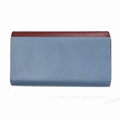 MARNI マルニ レザーウォレット 長財布 ブルー ブラウン MARNI マルニ レザーウォレット 長財布 ブルー ブラウン