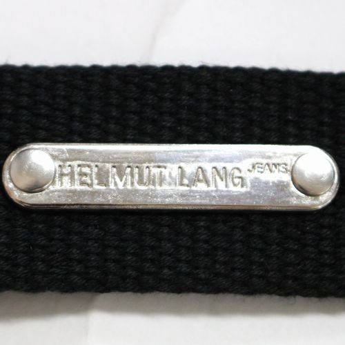 HELMUT LANG JEANS ヘルムートラング ジーンズ 90s 98AW Chain Belt キャンバスベルト ブラック -  ブランド古着買取・販売unstitchオンラインショップ