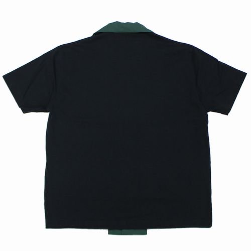 kolor/BEACON カラービーコン 20SS 半袖切替シャツ 1 ブラック