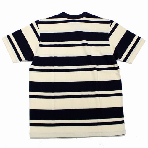 FREEWHEELERS フリーホイーラーズ POWER WEAR RANDOM STRIPED SET-IN SHORT T-SHIRT ボーダーT シャツ M - ブランド古着買取・販売unstitchオンラインショップ