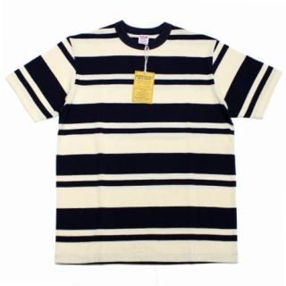 FREEWHEELERS  ե꡼ۥ顼 POWER WEAR RANDOM STRIPED SET-IN SHORT T-SHIRT ܡT M