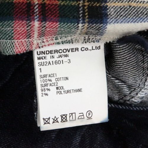 UNDERCOVER スー アンダーカバー 21AW タータンチェック切替デニム