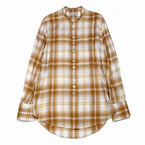 BEDj.w.FORD ベッドフォード 21SS Stand coller check blouse スタンドカラー チェック シャツ 0 -  ブランド古着買取・販売unstitchオンラインショップ