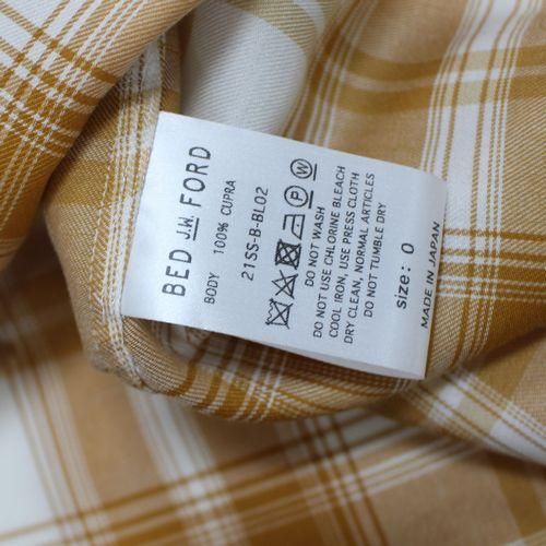 BEDj.w.FORD ベッドフォード 21SS Stand coller check blouse