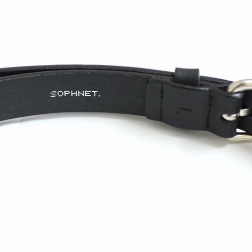 経団連会長 Sophnet スタッズベルト オールブラック - 小物