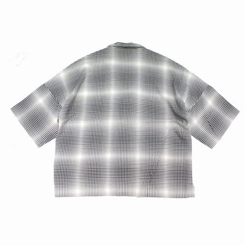 SUNSEA サンシー 20SS GINGHAM SHADOW FRIED SHRIMP SHIRT 3 ブラック ...