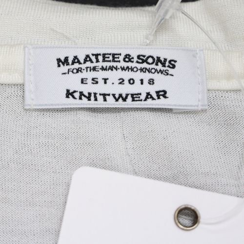 MAATEE&SONS マーティーアンドサンズ 柿乃葉 別注 Ex Washable Silk V Neck Tee ウォッシャブルシルク -  ブランド古着買取・販売unstitchオンラインショップ