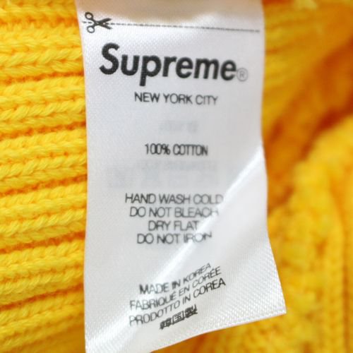 Supreme シュプリーム 23SS Overdyed Beanie Lemon ニットキャップ