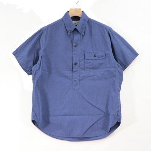 SASSAFRAS ササフラス Green Thumb Shell Shirt 1/2 半袖 プルオーバーシャツ S ブルー -  ブランド古着買取・販売unstitchオンラインショップ