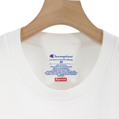 Supreme シュプリーム 19SS Champion Chrome S/S Tee Tシャツ M ホワイト -  ブランド古着買取・販売unstitchオンラインショップ