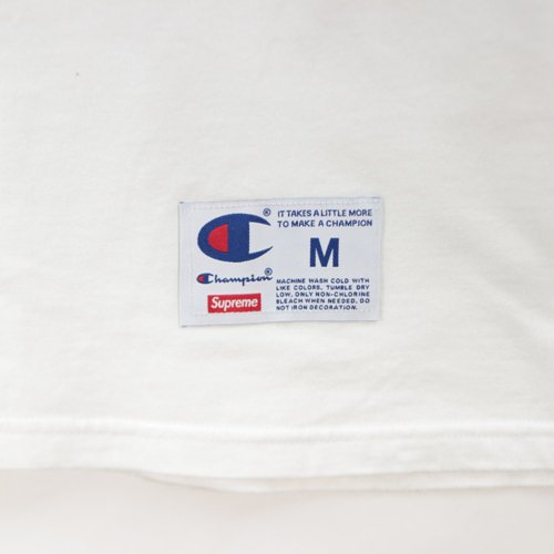 Supreme シュプリーム 19SS Champion Chrome S/S Tee Tシャツ M ホワイト -  ブランド古着買取・販売unstitchオンラインショップ