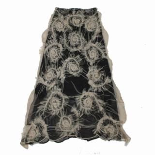 YOSHIKIHISHINUMA 襷ҥ̥ 90s Vintage Sheer Long Skirt  󥰥 ١ ֥饦
