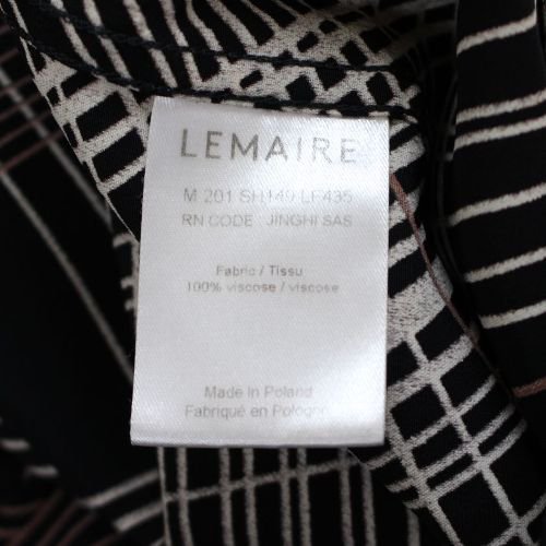LEMAIRE ルメール 20SS CONVERTIBLE COLLAR SHIRT プリント シャツ 50 ...