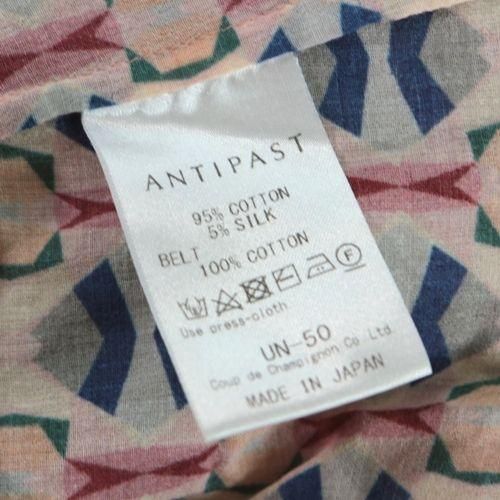 ANTIPAST アンティパスト 総柄ワンピース オフホワイト