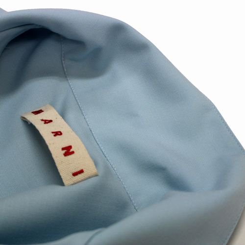 MARNI マルニ 23SS トロピカルウール オープンカラー ボーリングシャツ 48 ブルー -  ブランド古着買取・販売unstitchオンラインショップ