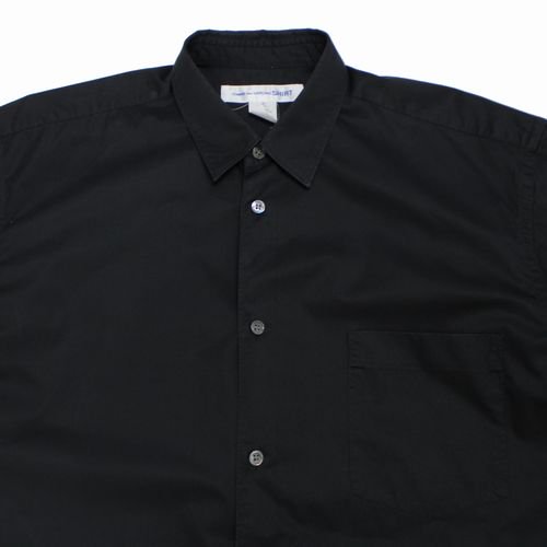 COMME des GARCONS SHIRT コムデギャルソンシャツ 22SS 半袖シャツ S ブラック -  ブランド古着買取・販売unstitchオンラインショップ