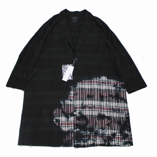 S'YTE サイト ヨウジヤマモト 23SS UNEVENLY DYED BLACK WHITE MADRAS ...