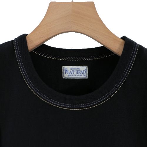 THE FLAT HEAD フラットヘッド Tシャツ 36 ブラック - ブランド古着買取・販売unstitchオンラインショップ