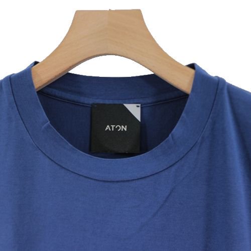 ATON エイトン SUVIN 60/2 OVERSIZED T-SHIRT オーバーサイズ SS Tシャツ 04 ブルー - ブランド古着 買取・販売unstitchオンラインショップ