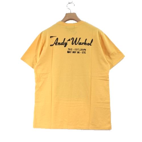 HYSTERIC GLAMOUR ヒステリックグラマー Andy Warhol アンディウォーホル Tシャツ L イエロー -  ブランド古着買取・販売unstitchオンラインショップ